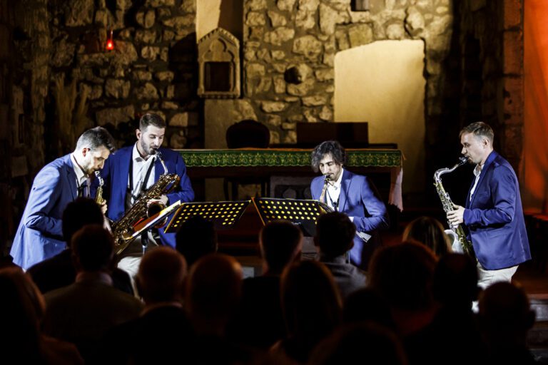 Vitorchiano, Chiesa della Santissima Trinità 29 09 2023. FESTIVAL DELLA TUSCIA - Alma Saxophone Quartet. Ph ©Flavio Ianniello