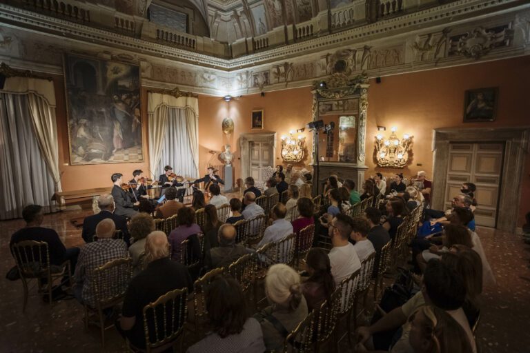 Viterbo, Palazzo Brugiotti 06 10 2023. FESTIVAL DELLA TUSCIA - Quartetto Arod. foto ©FLAVIO IANNIELLO