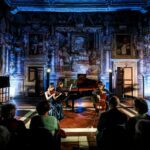 Viterbo,Sala Regia 22 09 2024. FESTIVAL DELLA TUSCIA, Giulia Rimonda Violino, Ettore Pagano Violoncello, Massimo Spada Pianoforte. ©Flavio Ianniello